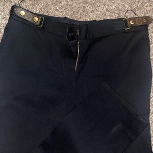 Louis Vuitton Pants with Belt size LARGE MADE IN FRANCE black pant monogram belt